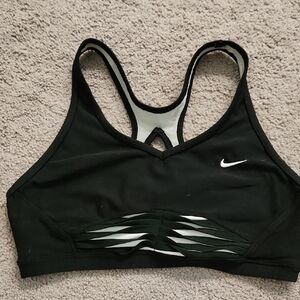 Nike Black and White Sports Bra